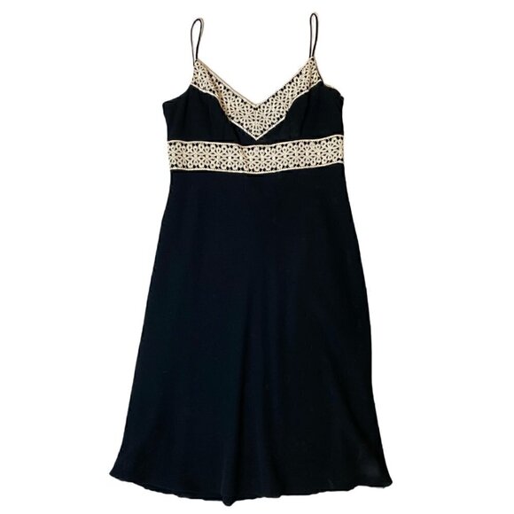 Ann Taylor Spaghetti Strap Dress with Crochet Detail - Picture 1 of 4